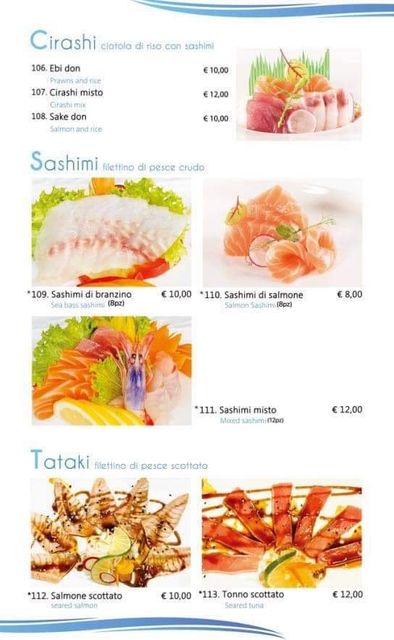 menu marina sushi