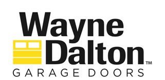 Wayne Dalton Garage Doors logo with a yellow garage door graphic.