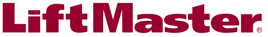 LiftMaster logo in maroon font.