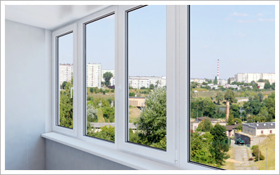 double glazed windows overlooking the beautiful city