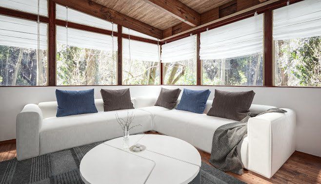 Contemporary Style Living Room — Sacramento, CA — Bob's Glass Contemporary Style Living Room — Sacramento, CA — Bob's Glass