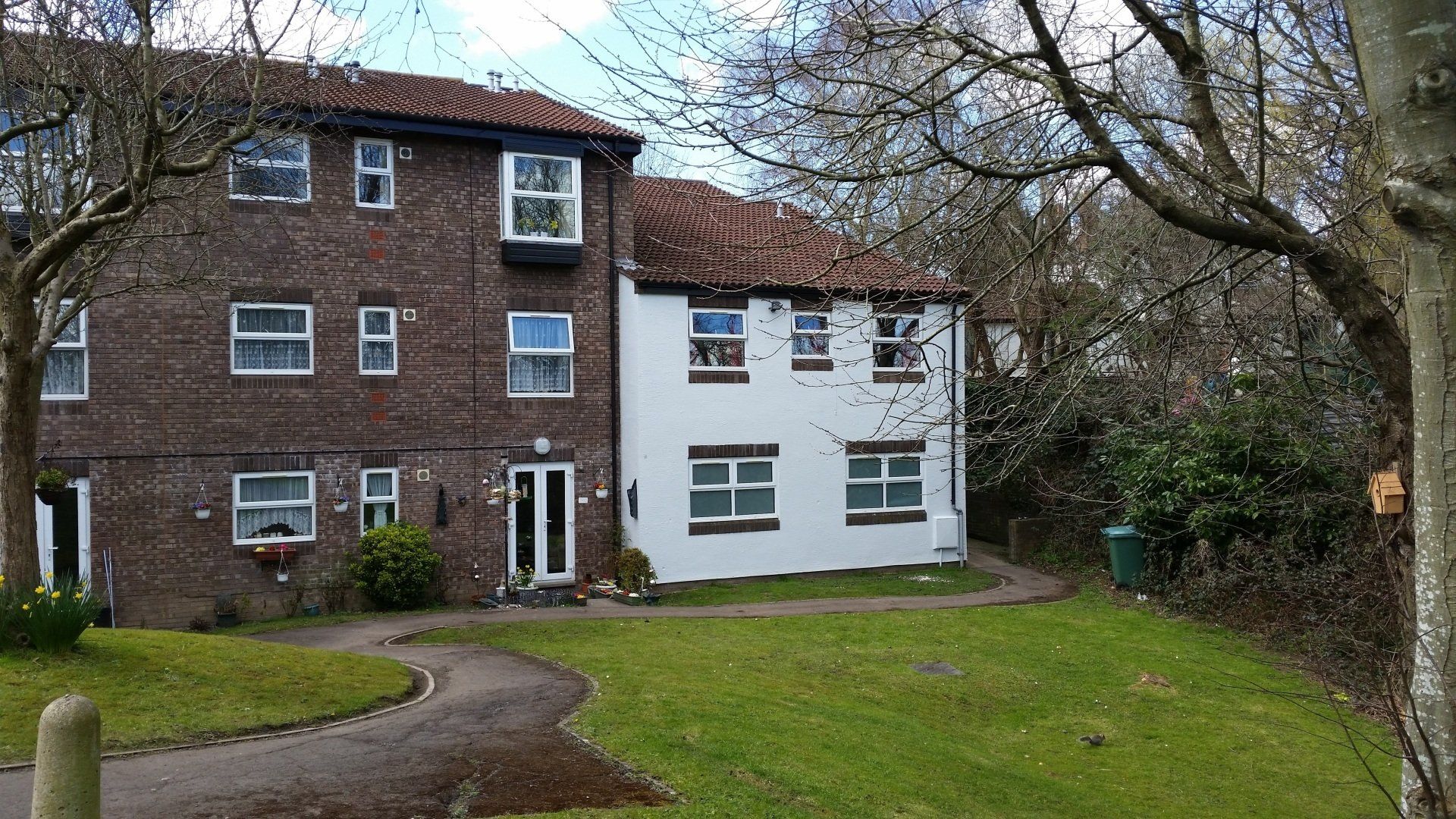 Merlin House street view Refurbishment of two sheltered housing schemes Bristol