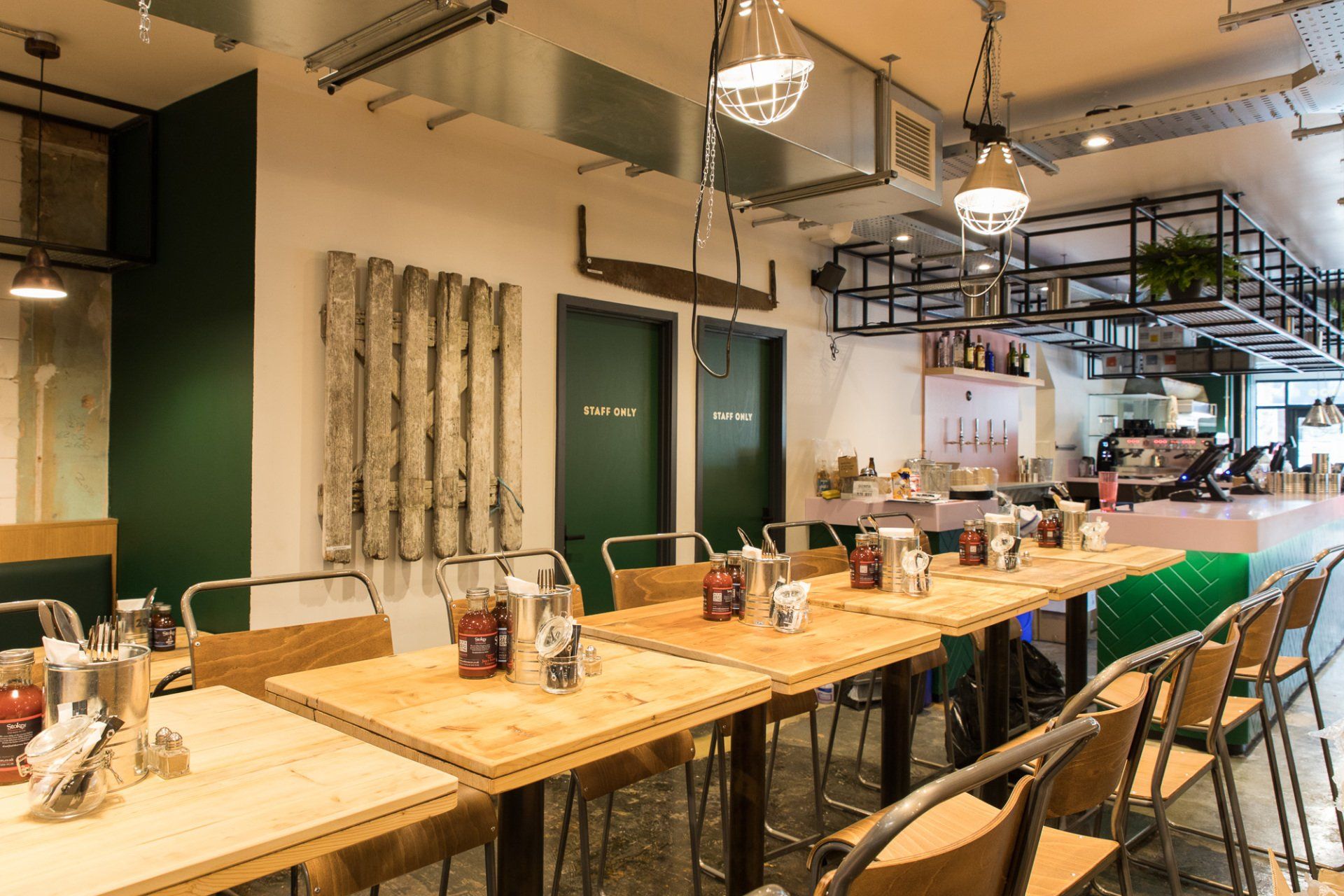 The Pigsty restaurant seating area Bristol