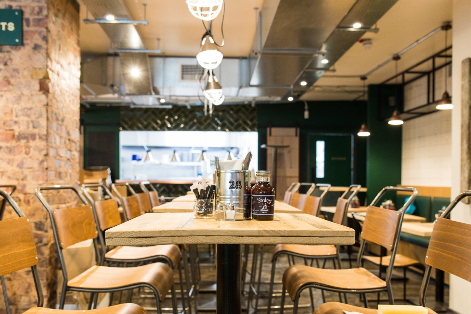 the Pigsty restaurant t seating area Bristol