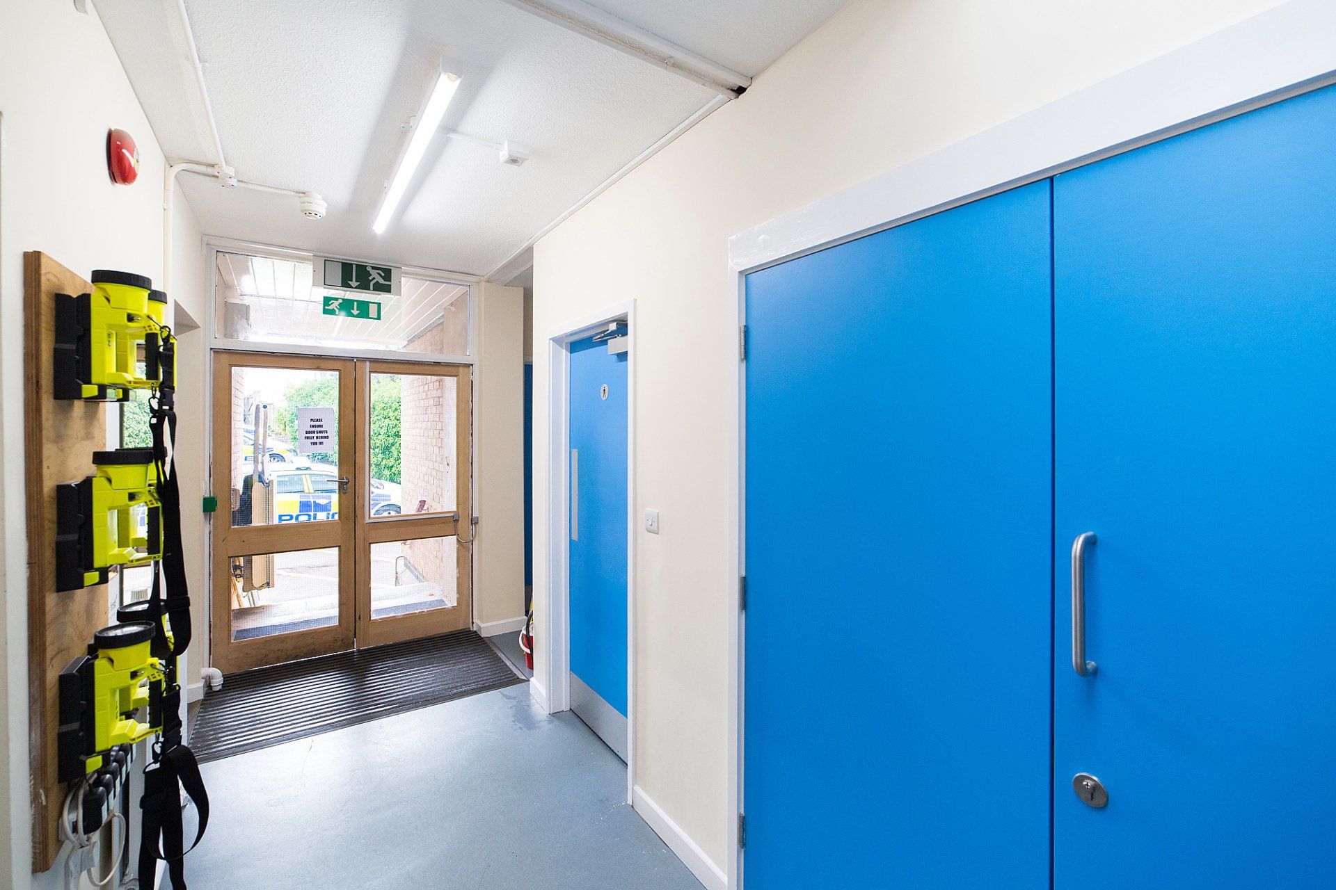 Coleford police station exit inside view Refurbishment and Fit-Out