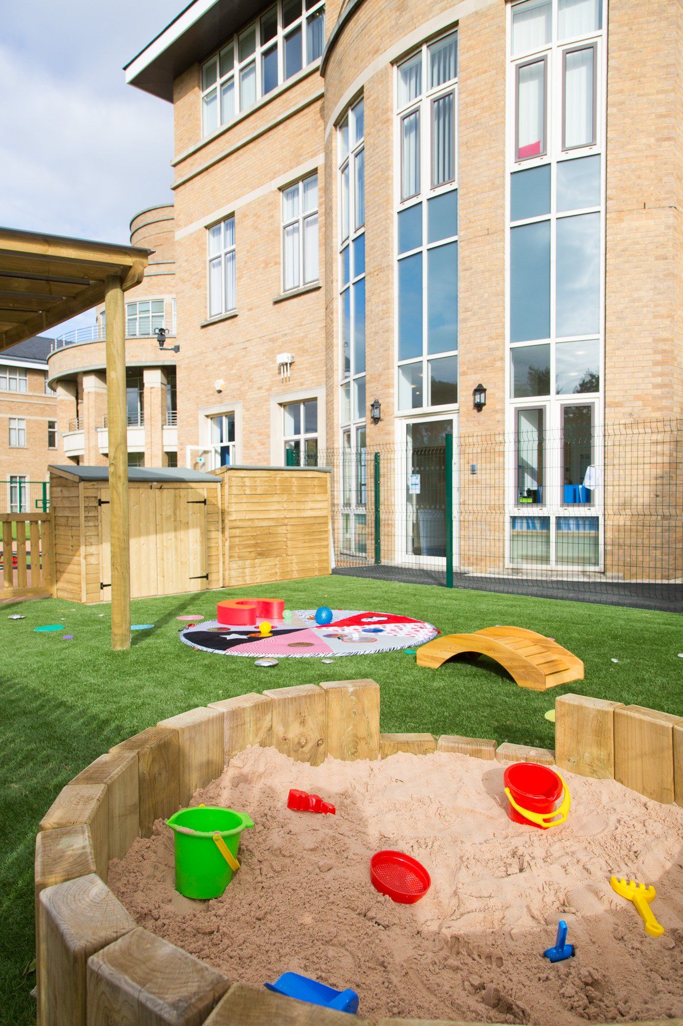 UCAS Nursery and Pre-School outside playground Remodelling part of an existing building to