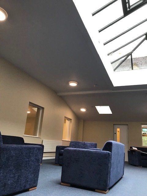 Goldman House Rendcomb College  communal area boarding house refurbishment Cirencester
