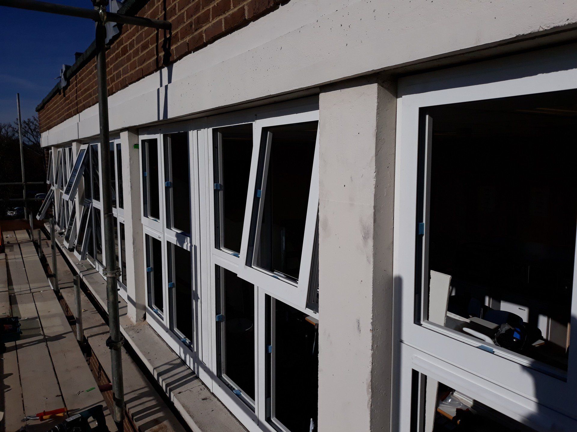 Newbury police station building windows outside view Refurbishment and replacement of Windows