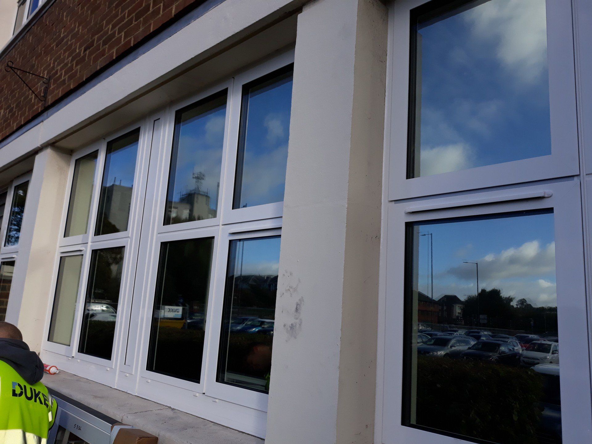 Newbury police station building windows outside view Refurbishment and replacement of Windows