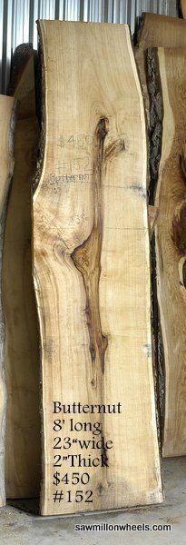 Live edge wood for sale Kirkfield, Ontario.