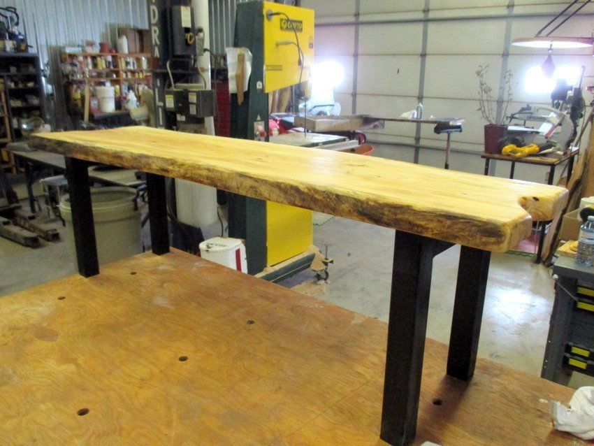 live edge bench