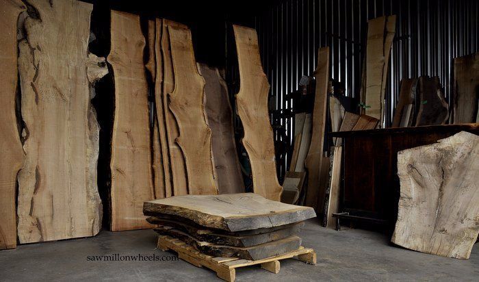 Live edge wood slabs for sale, Cherry, Maple and Walnut.