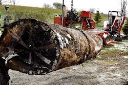 moving log to sawmill