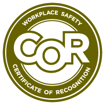 Workplace safety certificate of recognition logo
