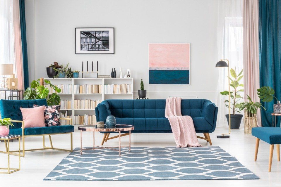 Divano blu
