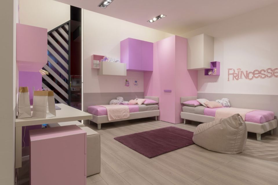 cameretta rosa e fucsia