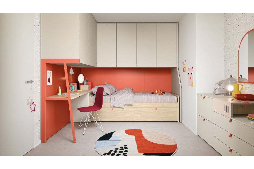 cameretta con letto