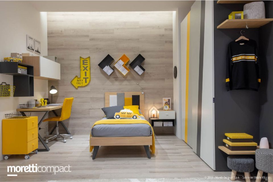 cameretta con arredo macchinina