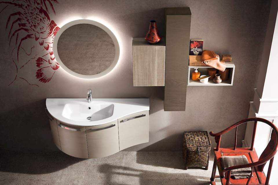 bagno con lavandino