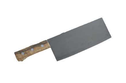 knife on white background