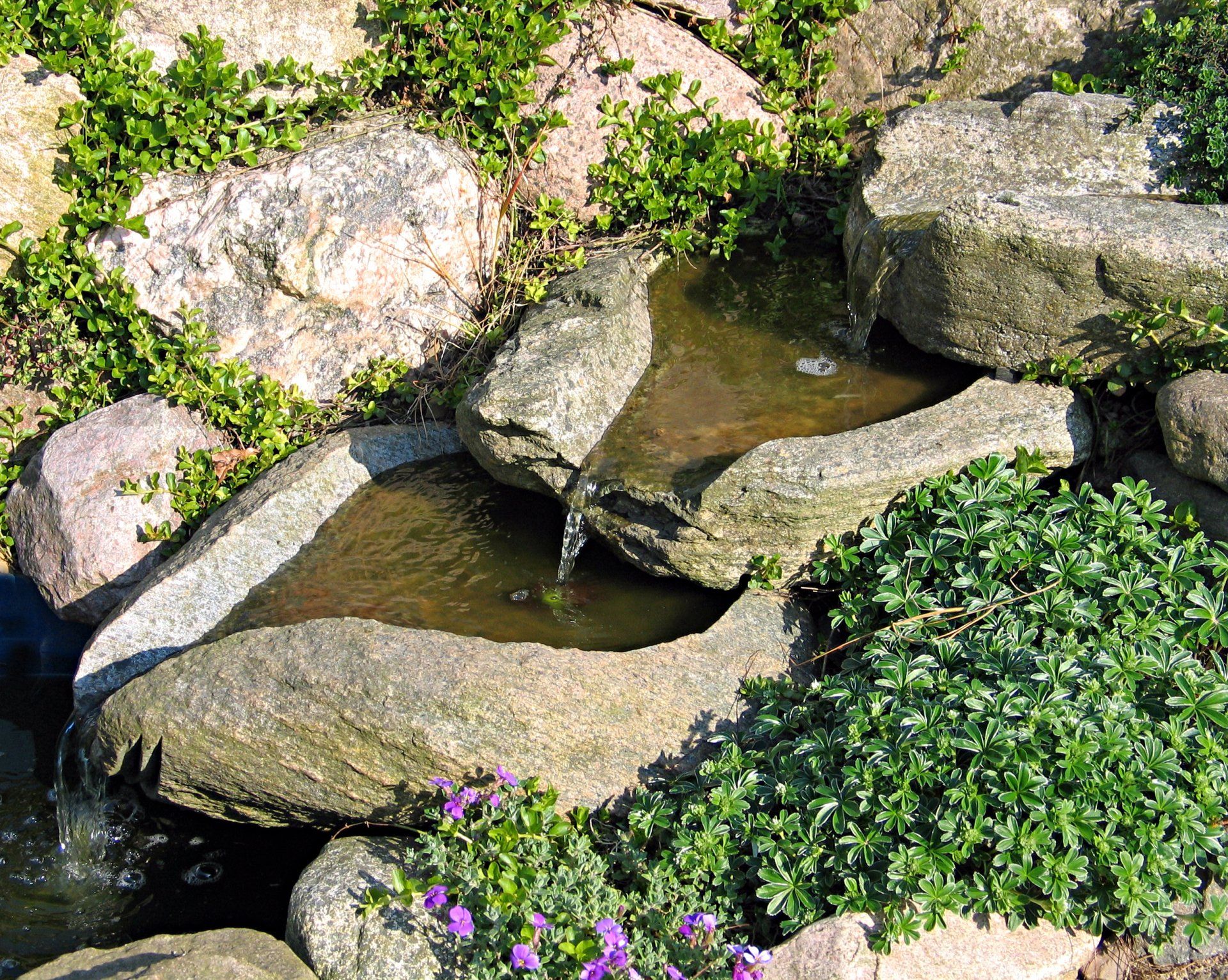 Tranquil Features Waterfalls — TM Landscaping LLC