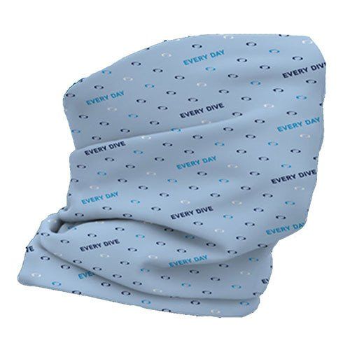 Light blue neck gaiter with 