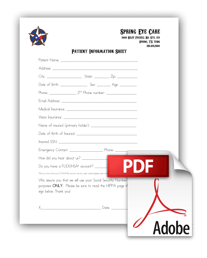 New patient intake form 2025