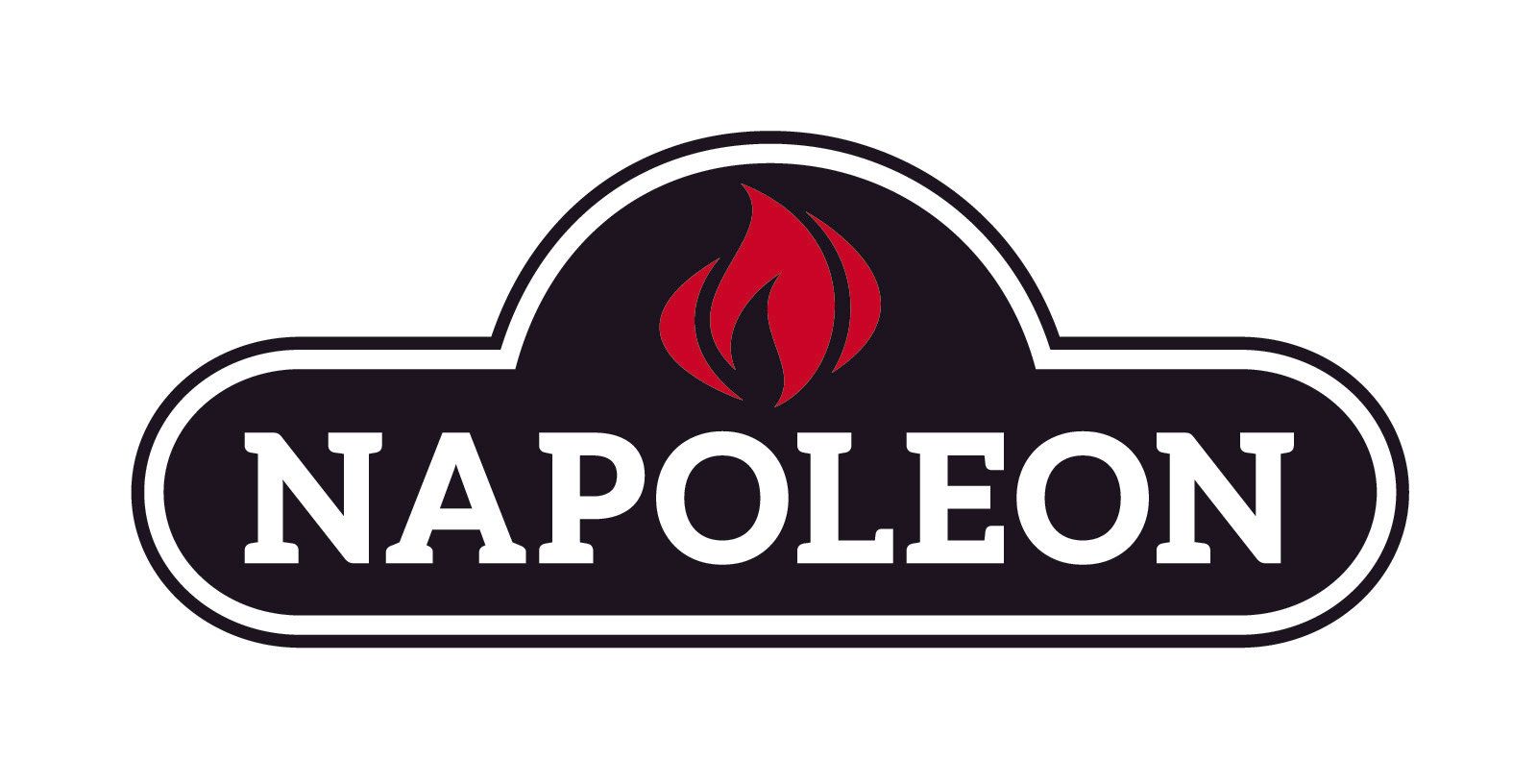 Napoleon brand logo with a flame icon and wordmark.
