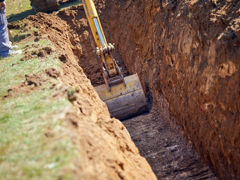 Drainage excavation — Gordonsville, TN — Crockett-Phillips Construction Inc. Drainage excavation — Gordonsville, TN — Crockett-Phillips Construction Inc.