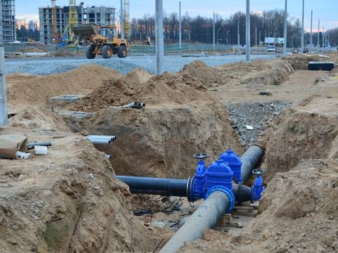 Excavating water and sewer line — Gordonsville, TN — Crockett-Phillips Construction Inc. Excavating water and sewer line — Gordonsville, TN — Crockett-Phillips Construction Inc.