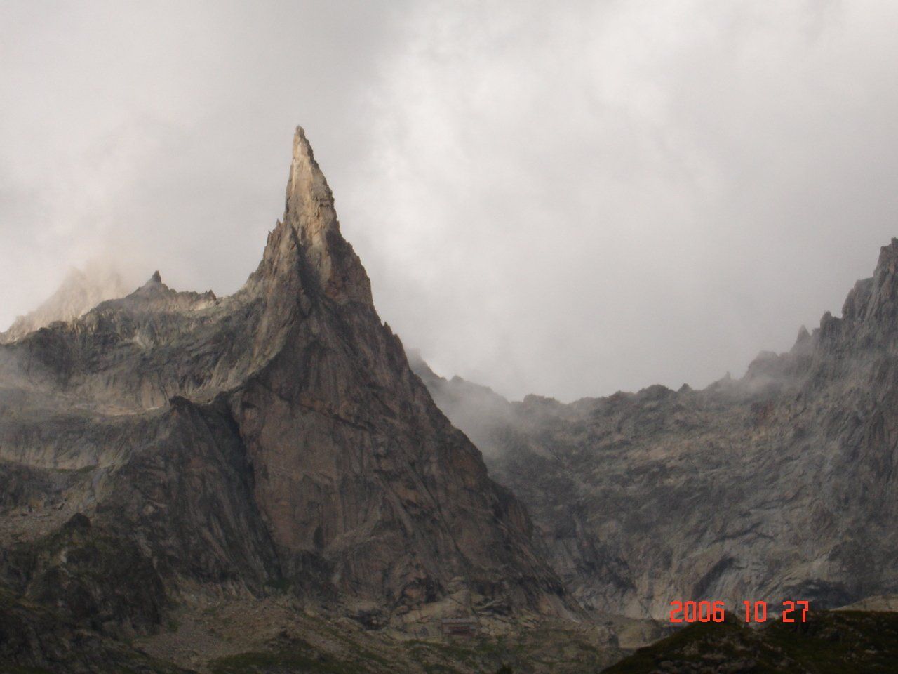 Aiguille Dibona above Refuge Soreiller
