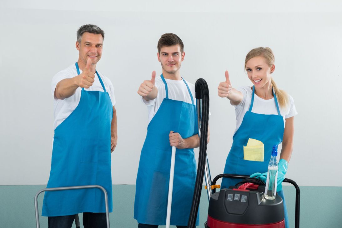 staff della ditta di pulizie