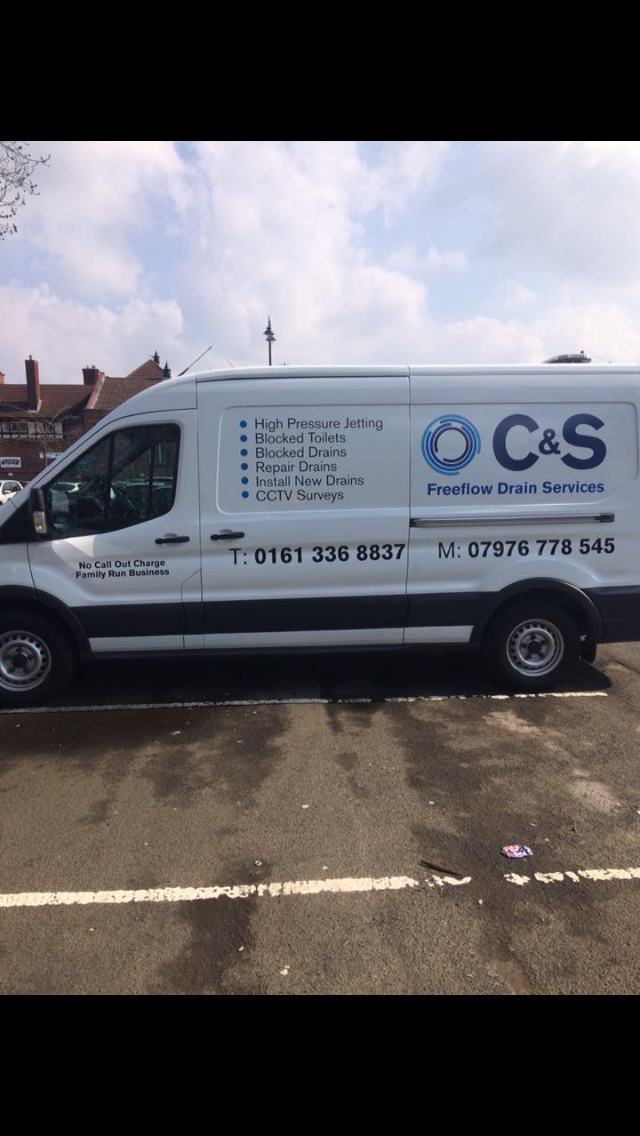 C & S Freeflow Drain Services van