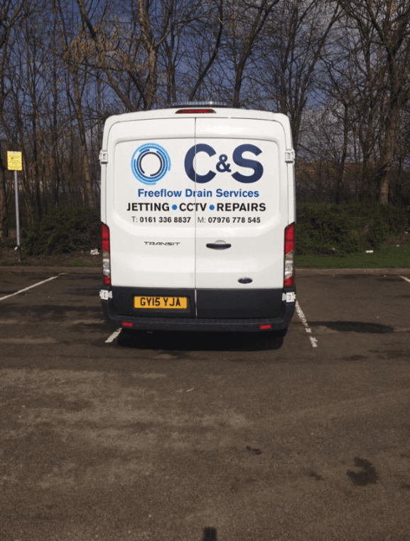 C & S Freeflow Drain Services van