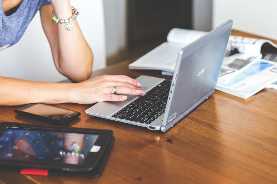 Woman Researching | Manteca, CA | Legacy Local Impact Woman Researching | Manteca, CA | Legacy Local Impact