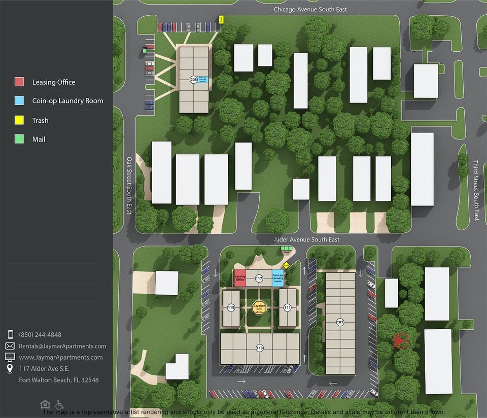 Jaymar Apartments Site Map