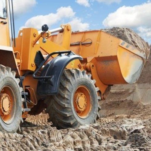 pala meccanica al lavoro