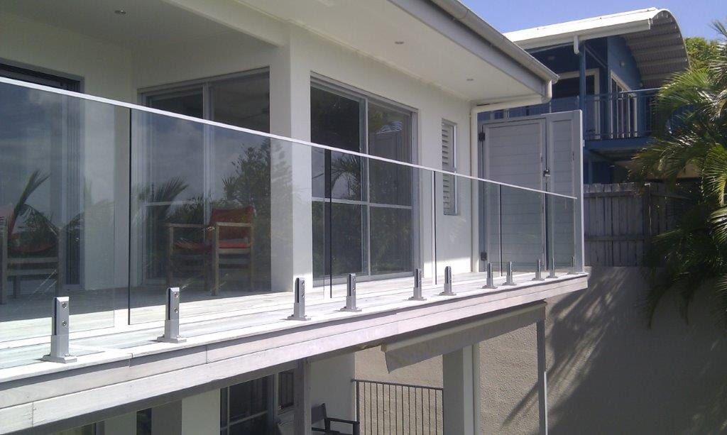 Glass Balustrade On Terrace — Fencing & Screens in Noosaville QLD