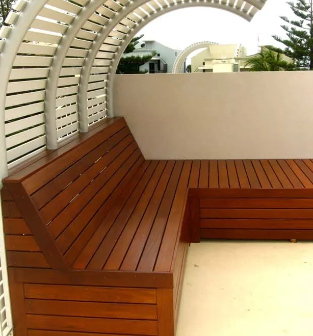 Wooden Bench — GJM Balustrading in Noosaville, QLD