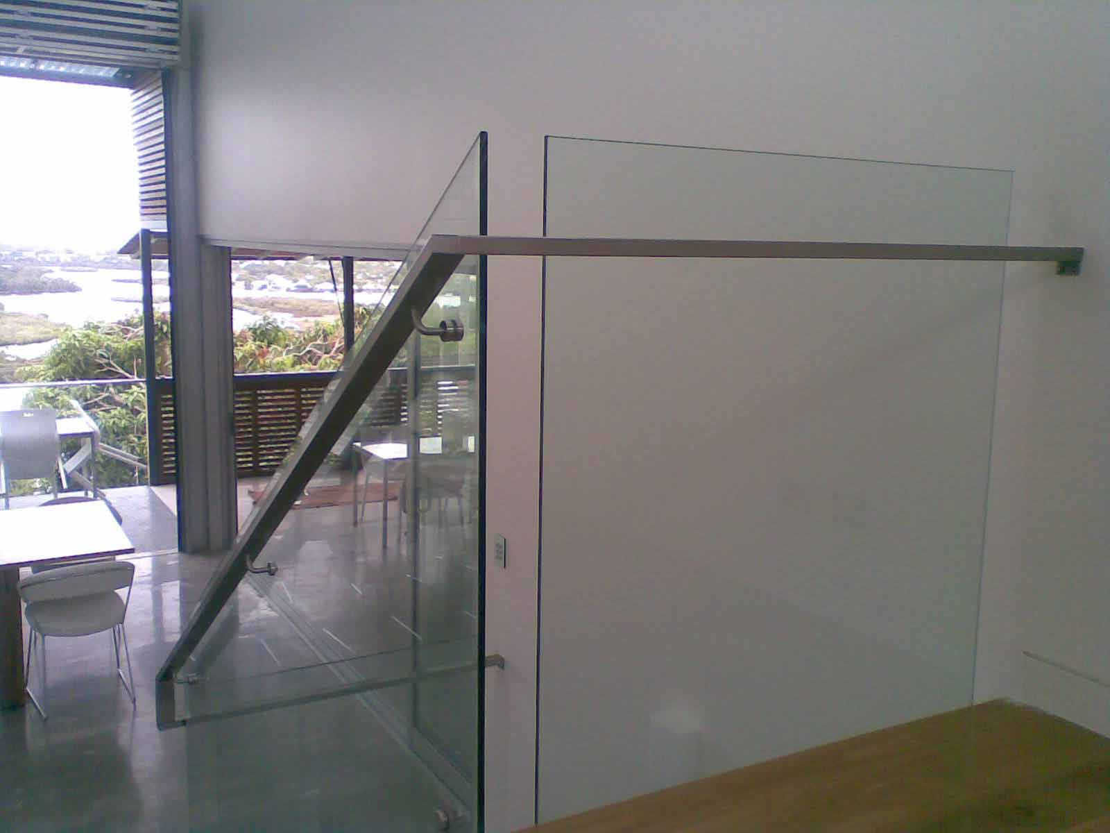 Glass Balustrade On Stair — Fencing & Screens in Noosaville QLD