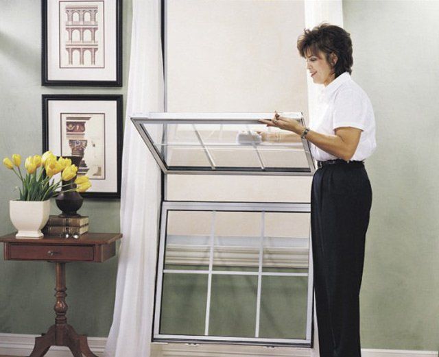 window and woman