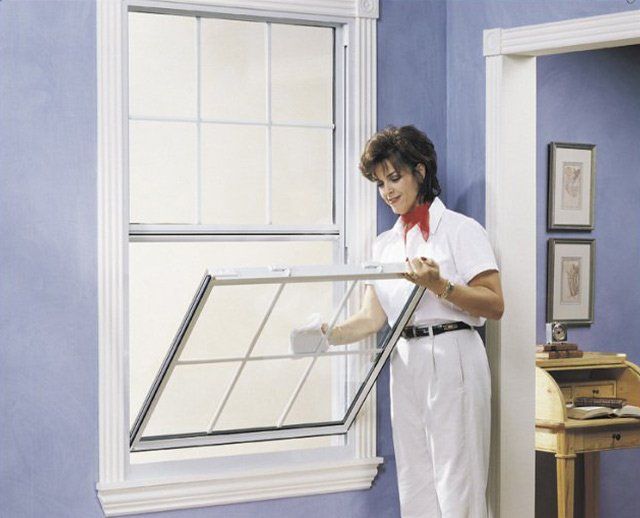 window and woman