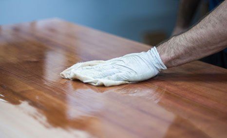 Sanding and staining