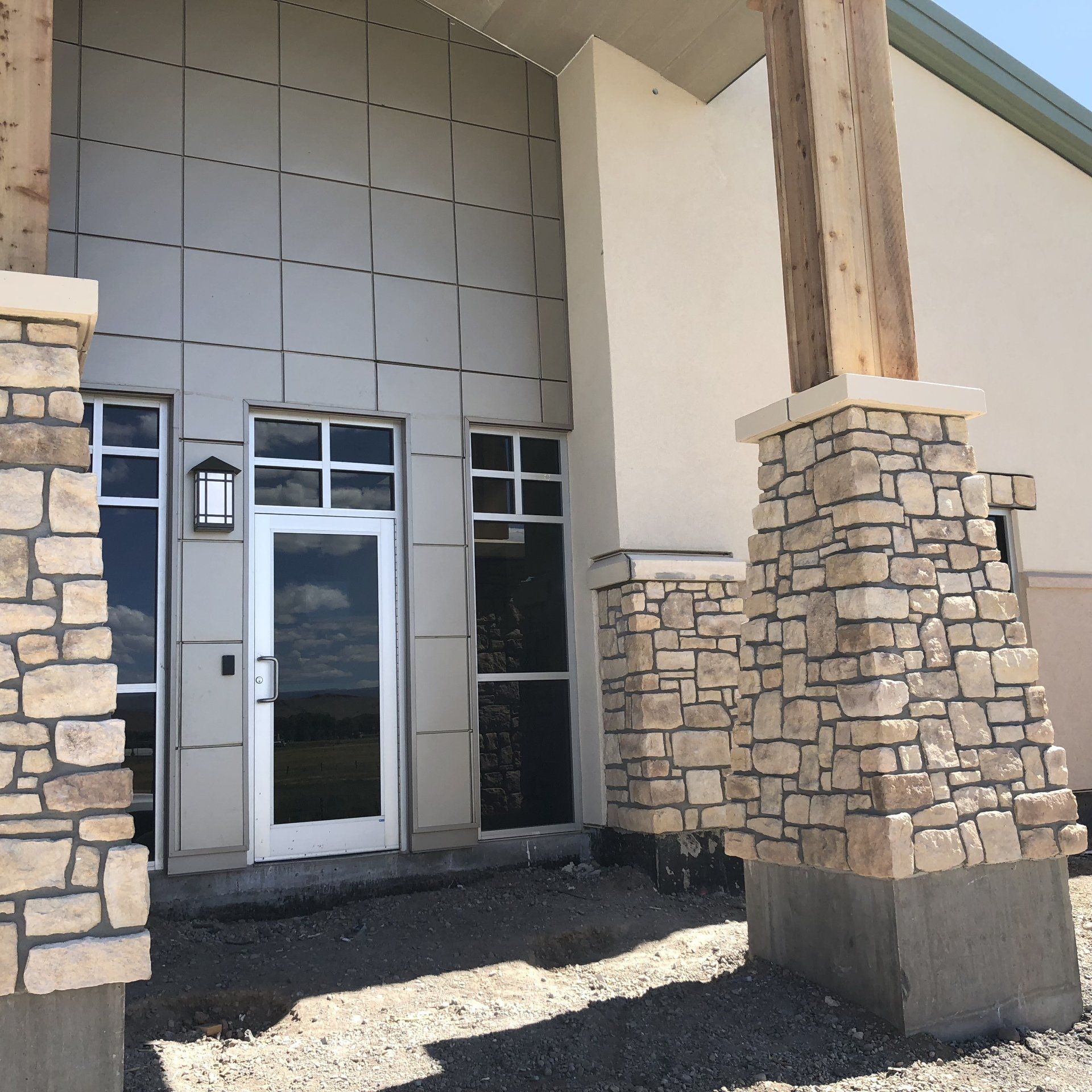 Brick Mason — Shopping Center Front View  in Pueblo, CO