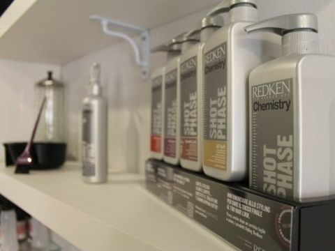 Prodotti in esposione della Redken