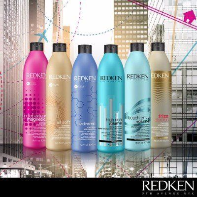sei bottigliette colorate della redken