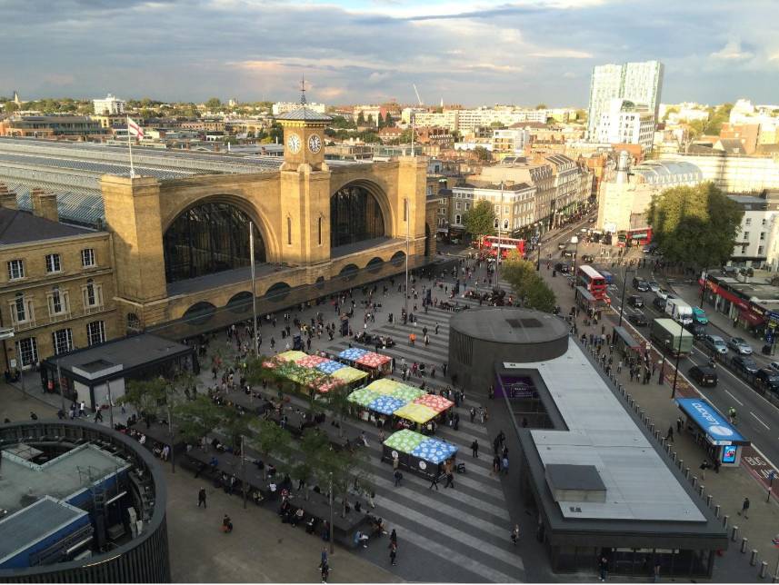 King Cross station from above