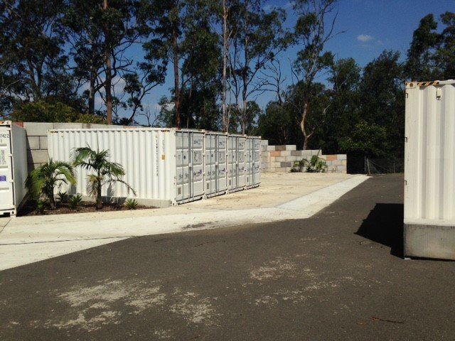 White storage units storage units