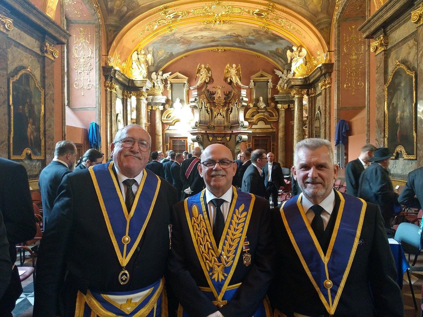 (L-R) W Bros John Shepherd, Ali Osman and Philip Day
