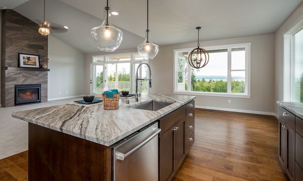 View of Kitchen counter top & other interior work